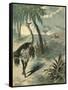 Hunting Ostrich-Oswald Levens-Framed Stretched Canvas