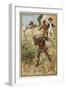 Hunting Ostrich-null-Framed Giclee Print