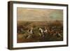 Hunting Party with the Emperor Alexander III and Empress Maria Feodorovna, 1880s-Nikolai Semyonovich Samokish-Framed Giclee Print