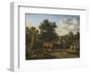 Hunting Party-Adriaen van de Velde-Framed Art Print