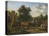 Hunting Party-Adriaen van de Velde-Stretched Canvas