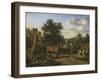 Hunting Party-Adriaen van de Velde-Framed Art Print