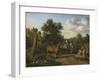 Hunting Party-Adriaen van de Velde-Framed Art Print