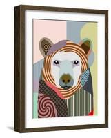 Hunting Polar Bear-Lanre Adefioye-Framed Giclee Print