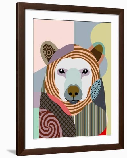 Hunting Polar Bear-Lanre Adefioye-Framed Giclee Print