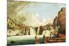 Hunting Salmon at Kettle Falls on Columbia River-Paul Kane-Mounted Giclee Print