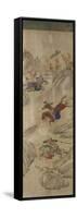 Hunting Scene (3 Riders and Boar)-null-Framed Stretched Canvas