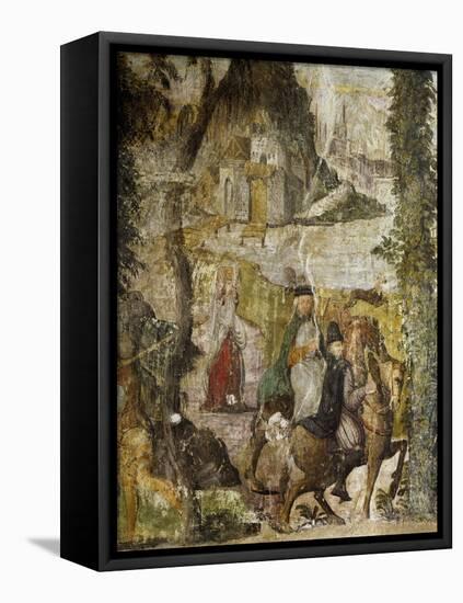 Hunting Scene, Ca 1548-Marcello Fogolino-Framed Stretched Canvas