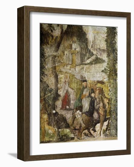 Hunting Scene, Ca 1548-Marcello Fogolino-Framed Giclee Print