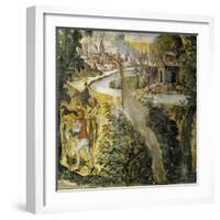 Hunting Scene, Ca 1548-Marcello Fogolino-Framed Giclee Print