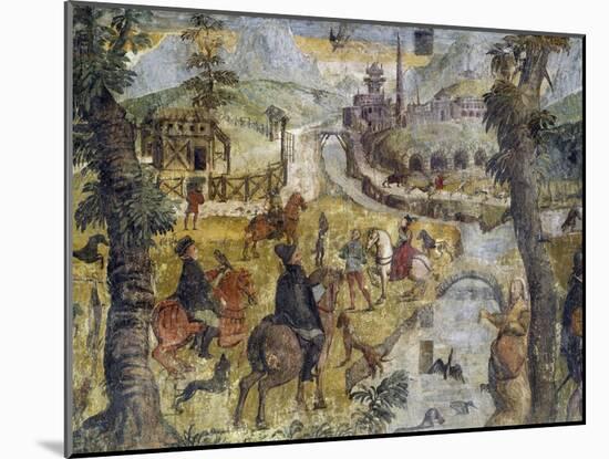 Hunting Scene, Ca 1548-Marcello Fogolino-Mounted Giclee Print