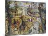 Hunting Scene, Ca 1548-Marcello Fogolino-Mounted Giclee Print