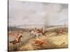 Hunting Scene, Drawing the Cover-Henry Thomas Alken-Stretched Canvas