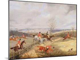 Hunting Scene, Drawing the Cover-Henry Thomas Alken-Mounted Giclee Print