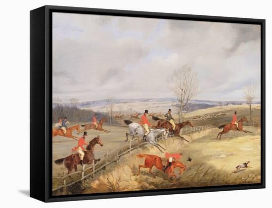 Hunting Scene, Drawing the Cover-Henry Thomas Alken-Framed Stretched Canvas