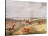 Hunting Scene, Drawing the Cover-Henry Thomas Alken-Stretched Canvas