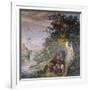 Hunting Scene, Fresco-Antonio Tempesta-Framed Giclee Print