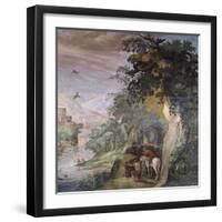 Hunting Scene, Fresco-Antonio Tempesta-Framed Premium Giclee Print