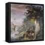 Hunting Scene, Fresco-Antonio Tempesta-Framed Stretched Canvas