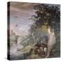 Hunting Scene, Fresco-Antonio Tempesta-Stretched Canvas