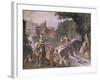 Hunting Scene, Fresco-Antonio Tempesta-Framed Giclee Print