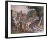 Hunting Scene, Fresco-Antonio Tempesta-Framed Giclee Print