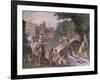 Hunting Scene, Fresco-Antonio Tempesta-Framed Giclee Print