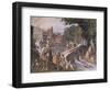 Hunting Scene, Fresco-Antonio Tempesta-Framed Giclee Print