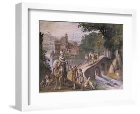 Hunting Scene, Fresco-Antonio Tempesta-Framed Giclee Print
