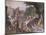 Hunting Scene, Fresco-Antonio Tempesta-Mounted Giclee Print