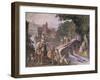 Hunting Scene, Fresco-Antonio Tempesta-Framed Giclee Print