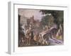 Hunting Scene, Fresco-Antonio Tempesta-Framed Giclee Print