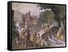 Hunting Scene, Fresco-Antonio Tempesta-Framed Stretched Canvas