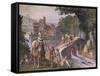 Hunting Scene, Fresco-Antonio Tempesta-Framed Stretched Canvas