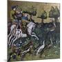 Hunting Scene, Illustration from Livre De Chasse, Medieval Treatise on Hunting-null-Mounted Giclee Print