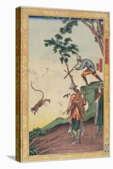 Hunting Scene, January 1861-Utagawa Yoshiiku-Stretched Canvas