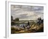 Hunting Scene on Horseback, 1840, France, 19th Century-null-Framed Giclee Print