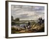 Hunting Scene on Horseback, 1840, France, 19th Century-null-Framed Giclee Print