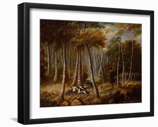 Hunting Scene, Settlers Flushing out a Hare-Samuel John Egbert Jones-Framed Giclee Print