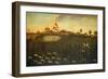 Hunting Scene With A Pond, 18th century-American School-Framed Giclee Print