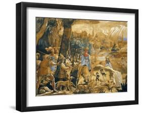 Hunting Scene with Imaginary Florence-Federico Zuccaro-Framed Giclee Print