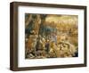 Hunting Scene with Imaginary Florence-Federico Zuccaro-Framed Giclee Print