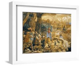 Hunting Scene with Imaginary Florence-Federico Zuccaro-Framed Giclee Print