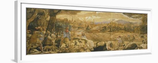 Hunting Scene with Imaginary Florence-Federico Zuccaro-Framed Giclee Print