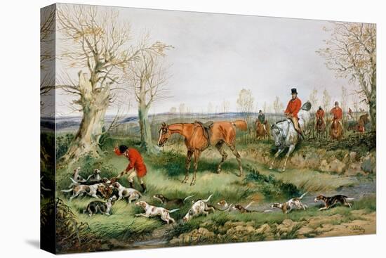 Hunting Scene-Henry Thomas Alken-Stretched Canvas