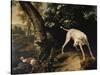 Hunting Scene-Alexandre-Francois Desportes-Stretched Canvas