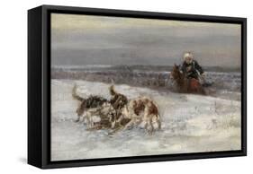 Hunting Scene-Sergey Semyonovich Voroshilov-Framed Stretched Canvas