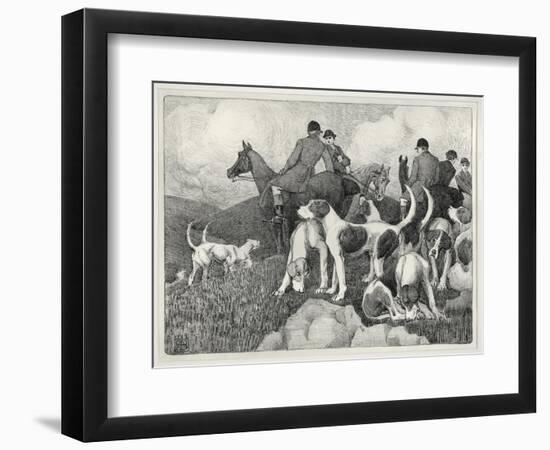 Hunting Scene-Robert Polhill Bevan-Framed Premium Giclee Print