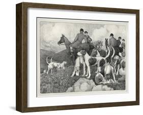 Hunting Scene-Robert Polhill Bevan-Framed Giclee Print