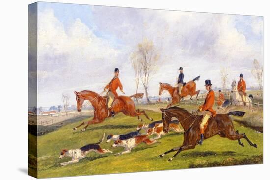 Hunting Scene-Henry Thomas Alken-Stretched Canvas